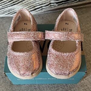 Toms Sparkly Pink Kids Dress Shoes